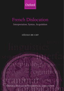 Rich Results on Google's SERP when searching for 'French Dislocation Interpretation Syntax Acquisition Book'