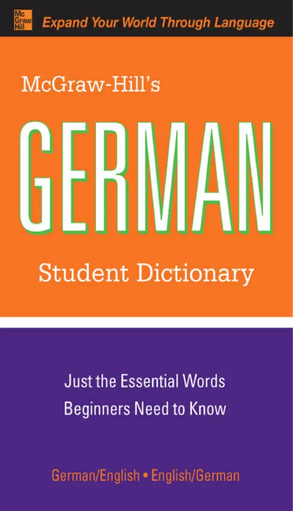 Rich Results on Google's SERP when searching for 'McGraw Hills German Student Dictionary Book'